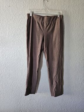 Eileen Fisher Warm Taupe Brown Trousers